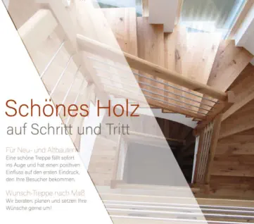 Treppenbau von Schreiner Hans Ostermaier - cum lignum 